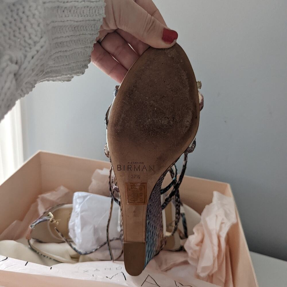 Alexandre Birman Mallica Python Wedge Sandals Siz… - image 8